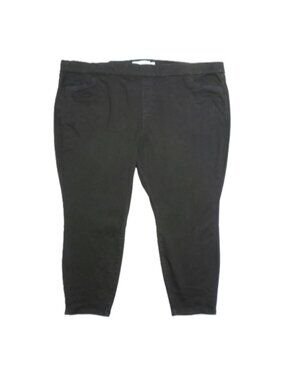 Sonoma 30W SHORT Pull-On Jegging Jeans Black Solid